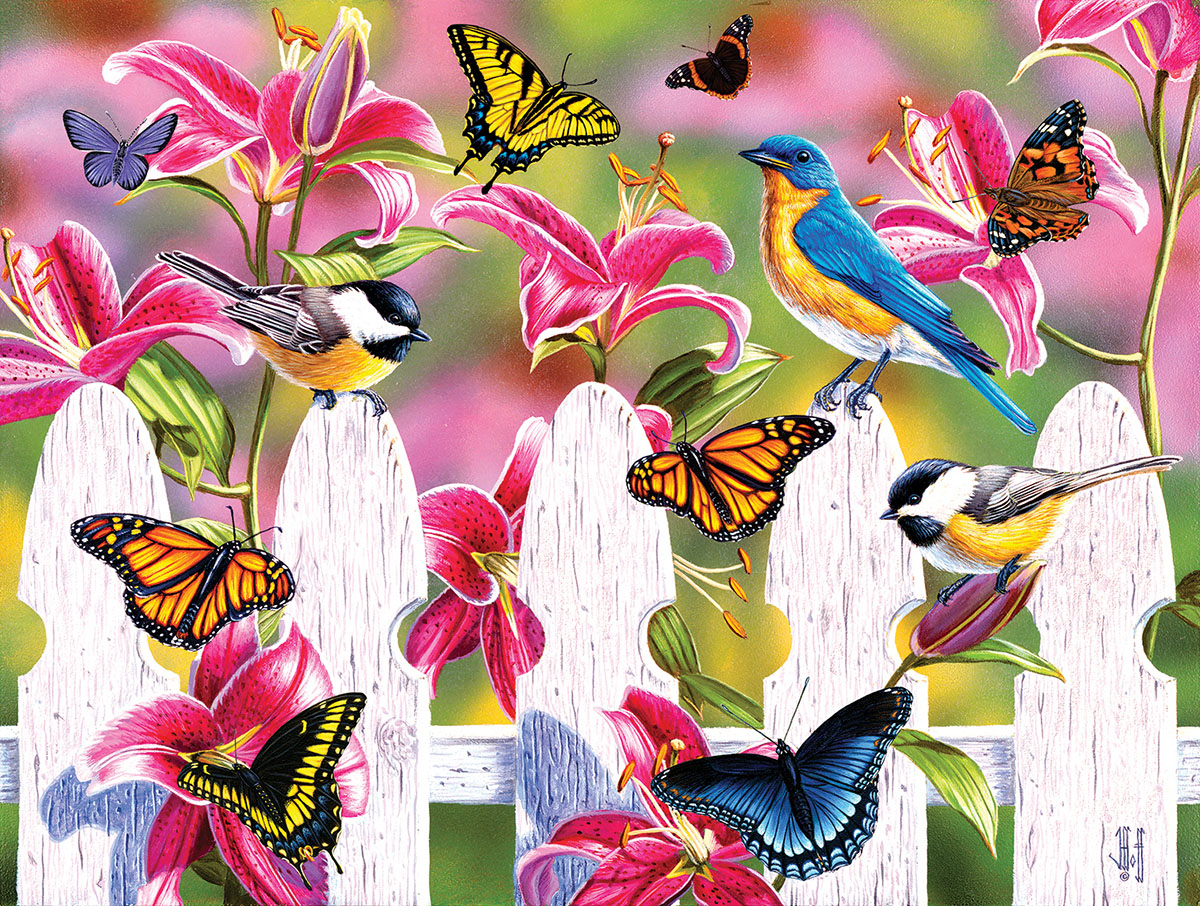 Summer Gathering Birds Jigsaw Puzzle
