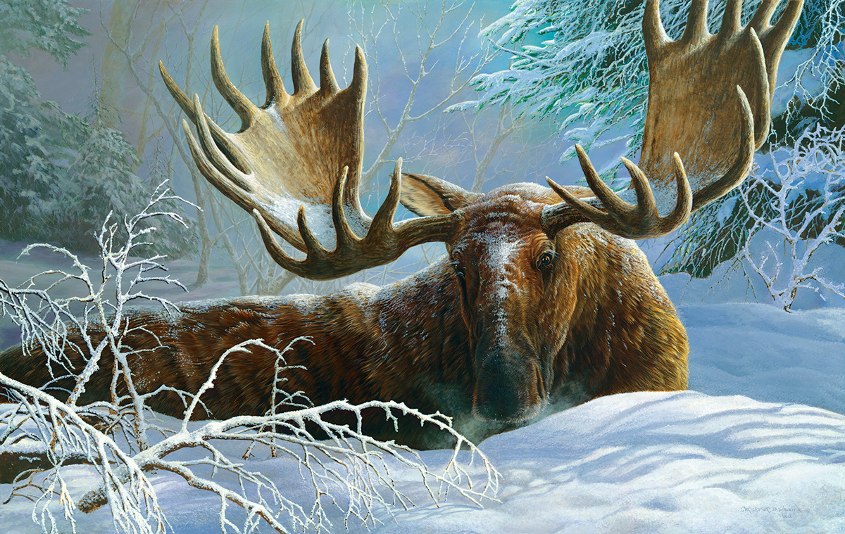Winter Blanket Forest Animal Jigsaw Puzzle