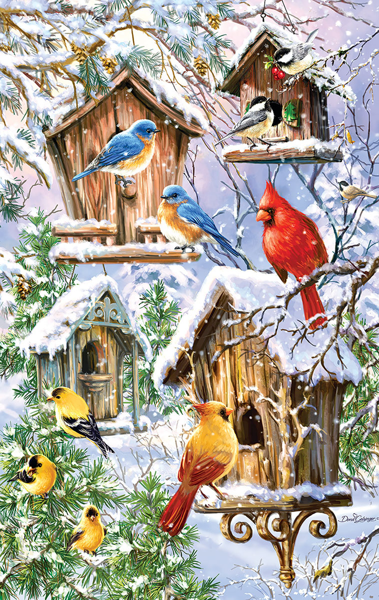 Snow Birds Birds Jigsaw Puzzle