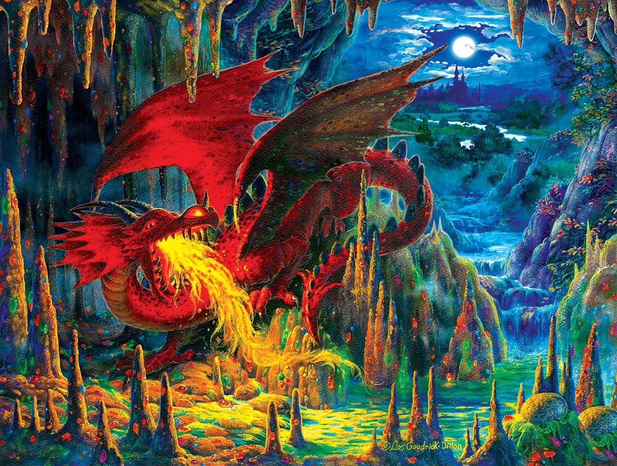 Fire Dragon of Emerald Dragon Jigsaw Puzzle