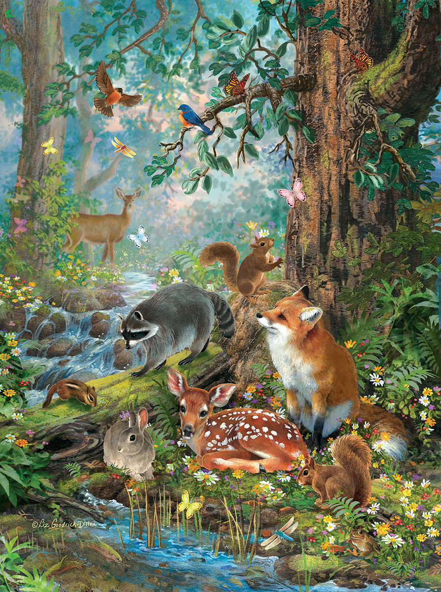 Out in the Forest Animals Jigsaw Puzzle