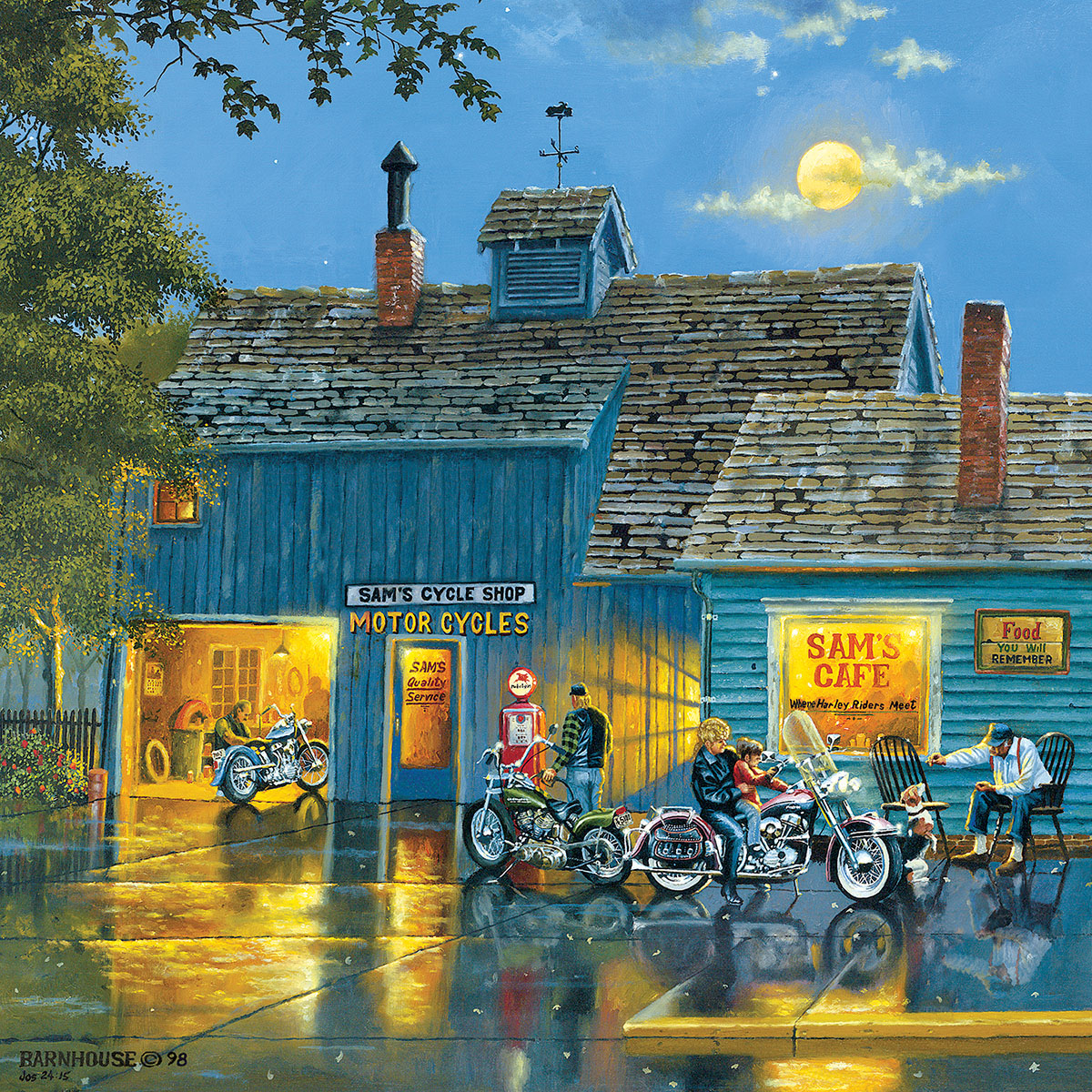 Sam's Place 2 Motorcycle Jigsaw Puzzle