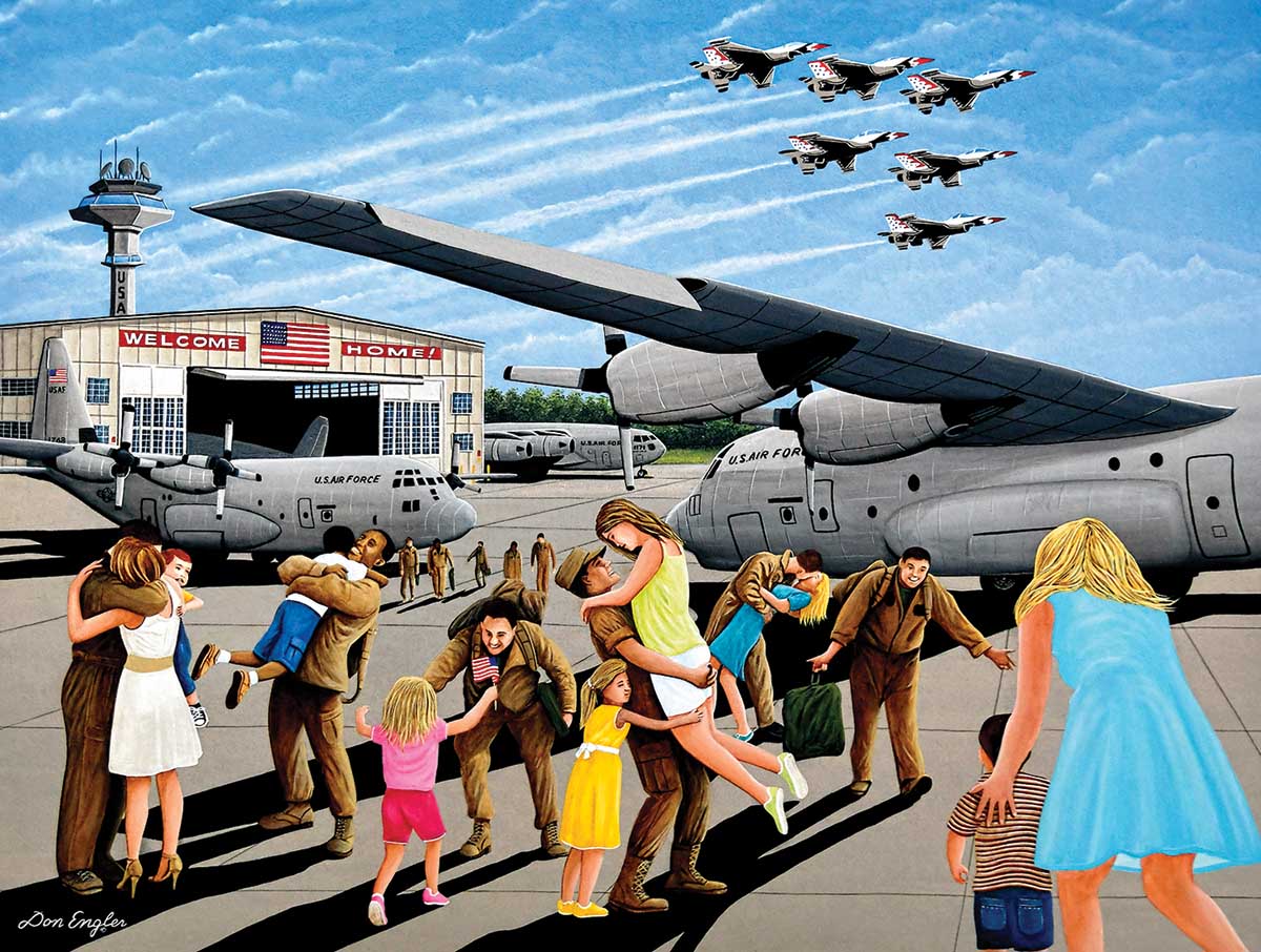 Family Welcome Military Jigsaw Puzzle