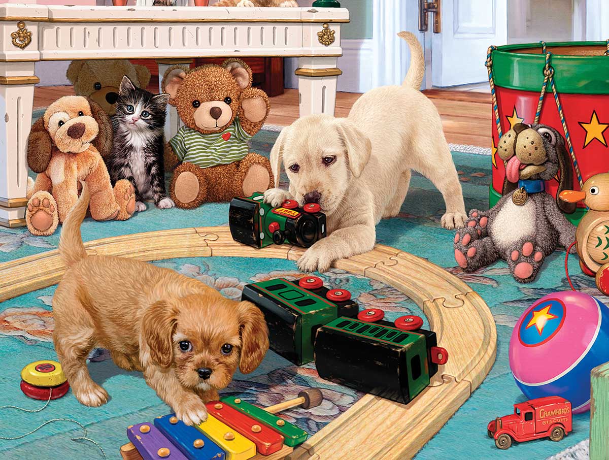 Puppies Playtime Dogs Jigsaw Puzzle