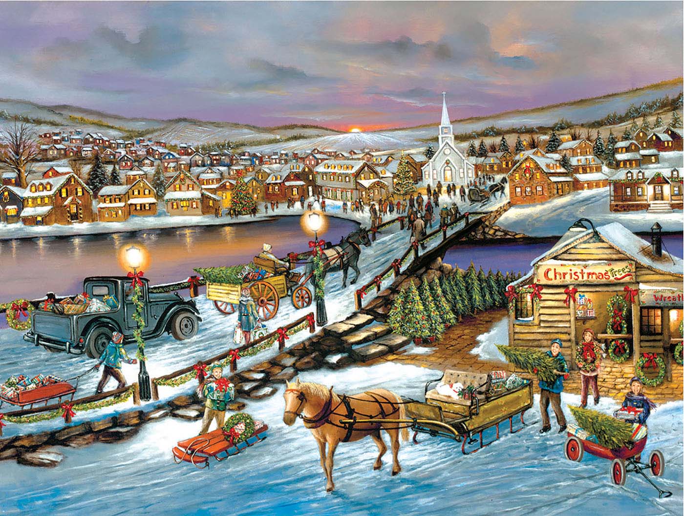 Peace to All Winter Jigsaw Puzzle