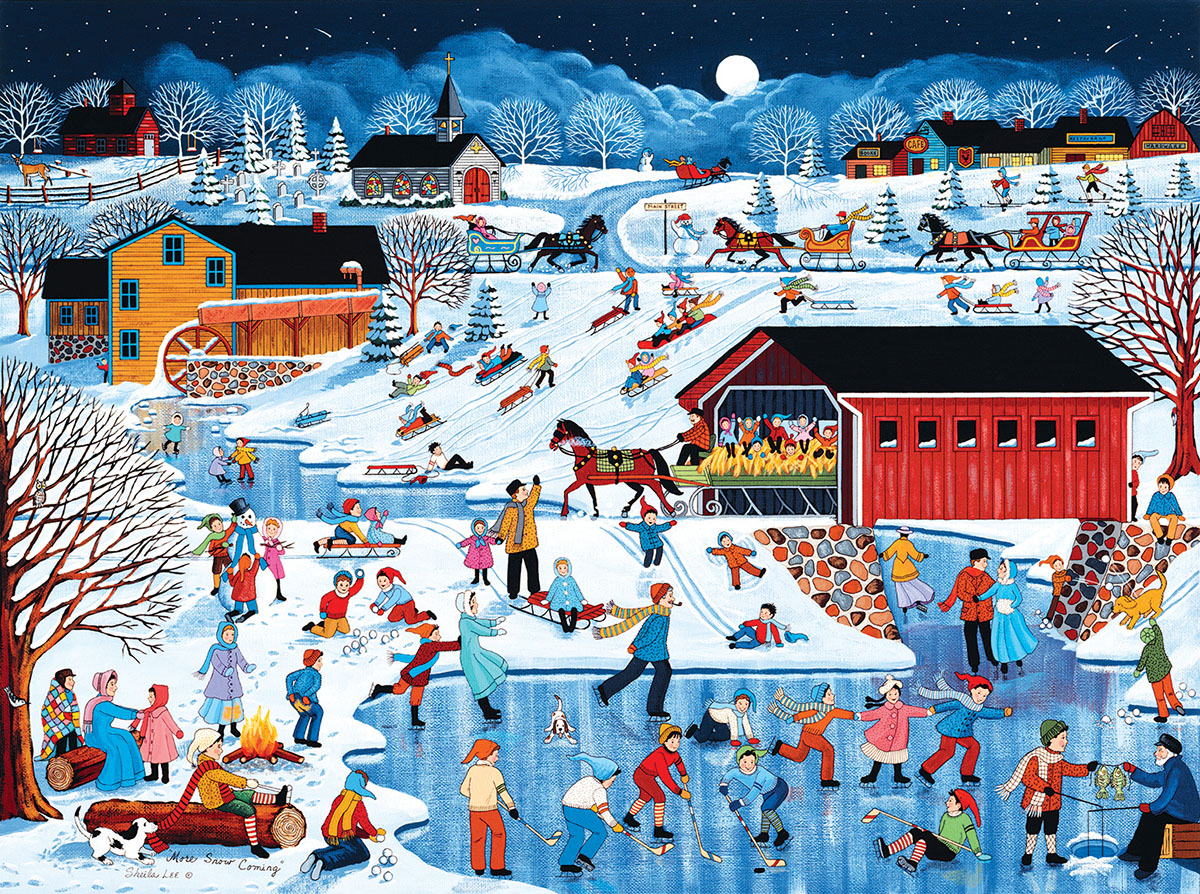 More Snow Coming Jigsaw Puzzle