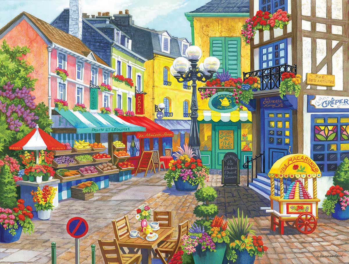 French Market Paris & France Jigsaw Puzzle