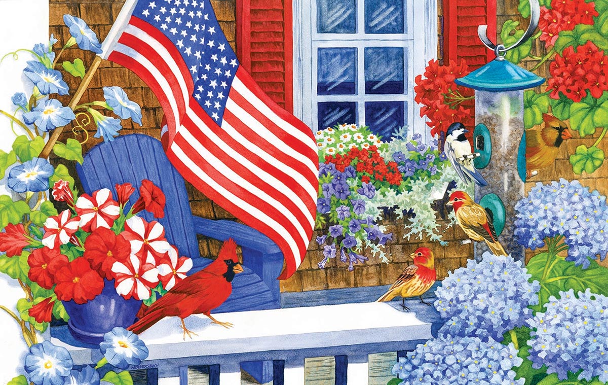 Summer Afternoon Patriotic Jigsaw Puzzle