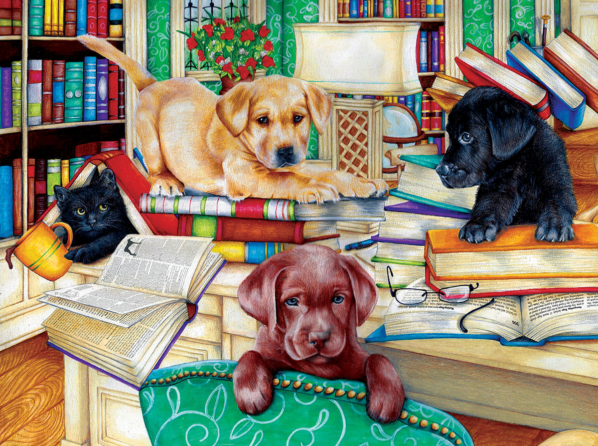 Reading Time Cats Jigsaw Puzzle