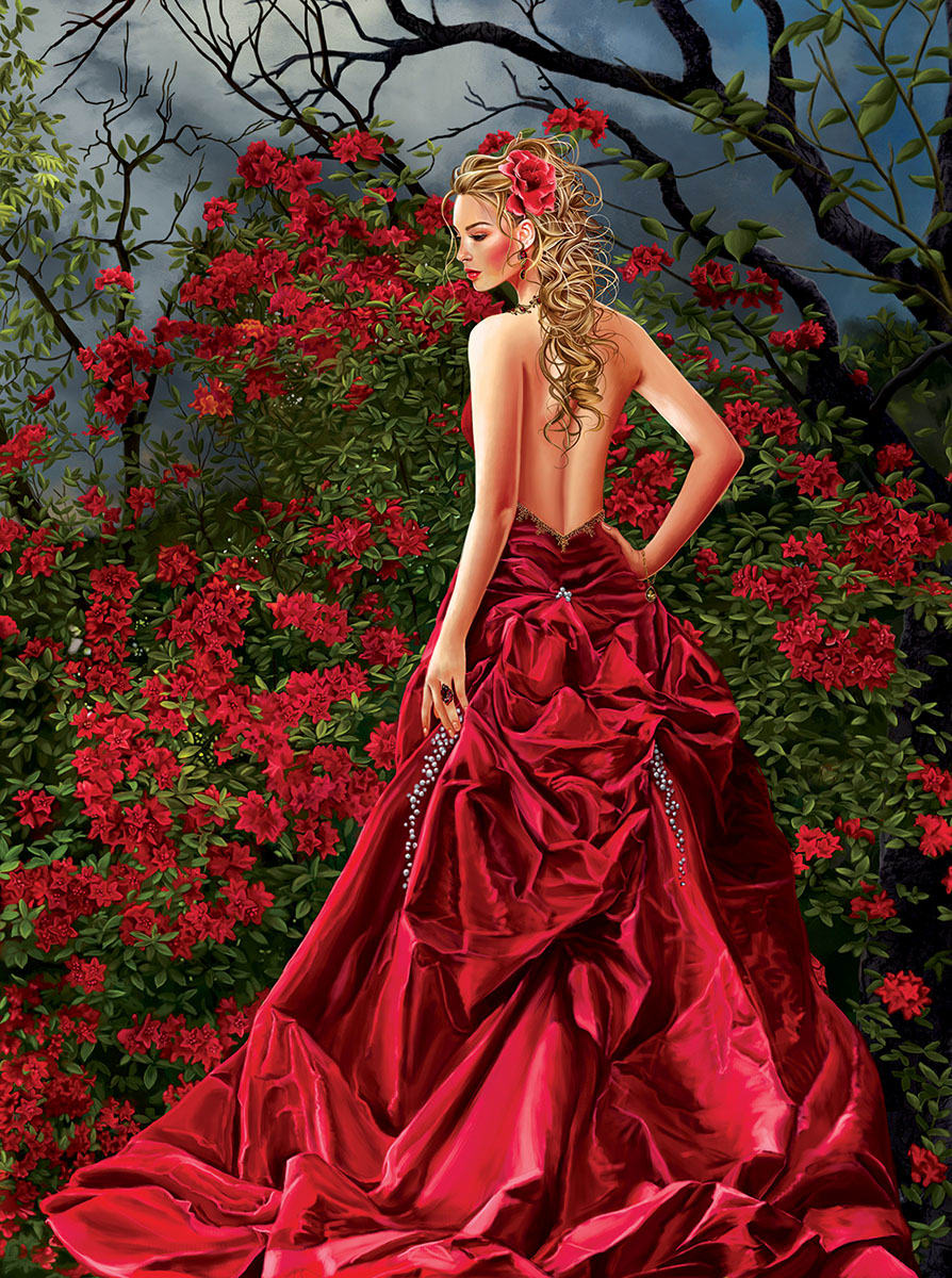 Tais in Red - Scratch and Dent Gothic Art