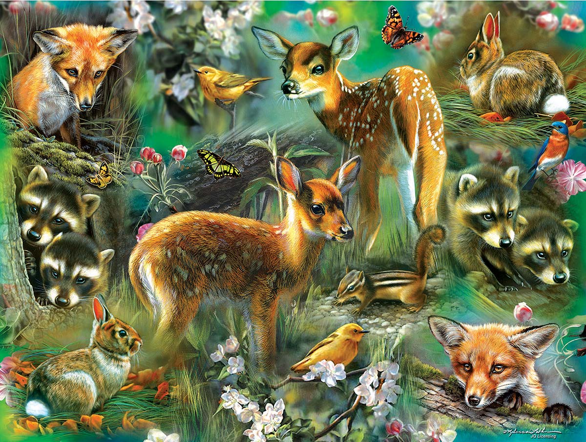 Forest Critters Forest Animal Jigsaw Puzzle