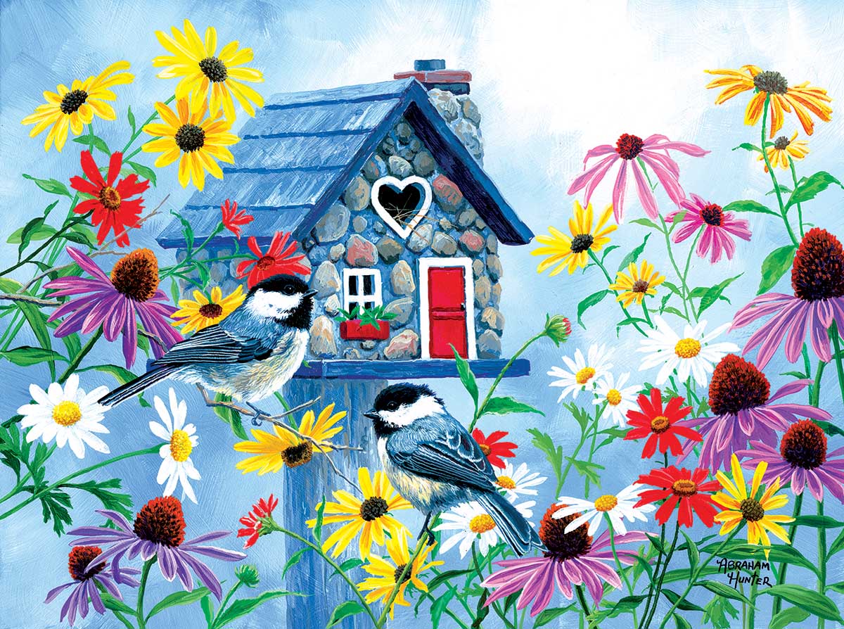 Tweethearts Cottage Birds Jigsaw Puzzle