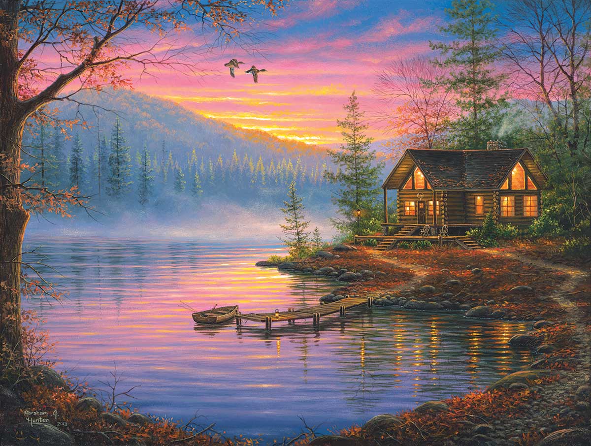 Morning Mist Lakes & Rivers Jigsaw Puzzle