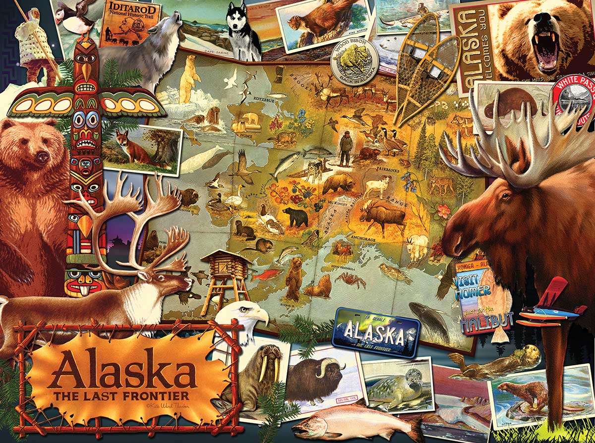 Alaska, the Final Frontier Forest Animal Jigsaw Puzzle
