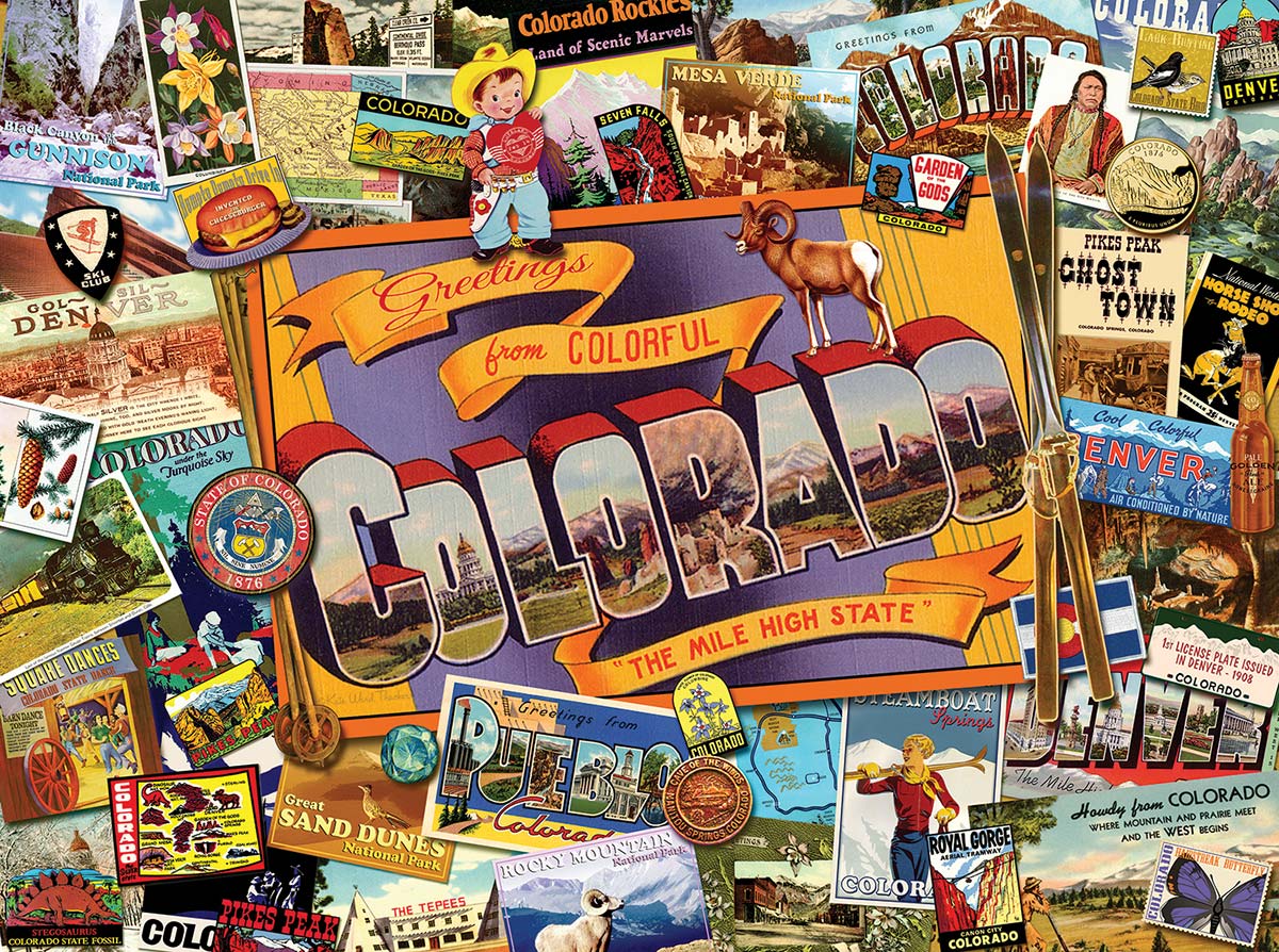 Mile High Colorado Travel Jigsaw Puzzle