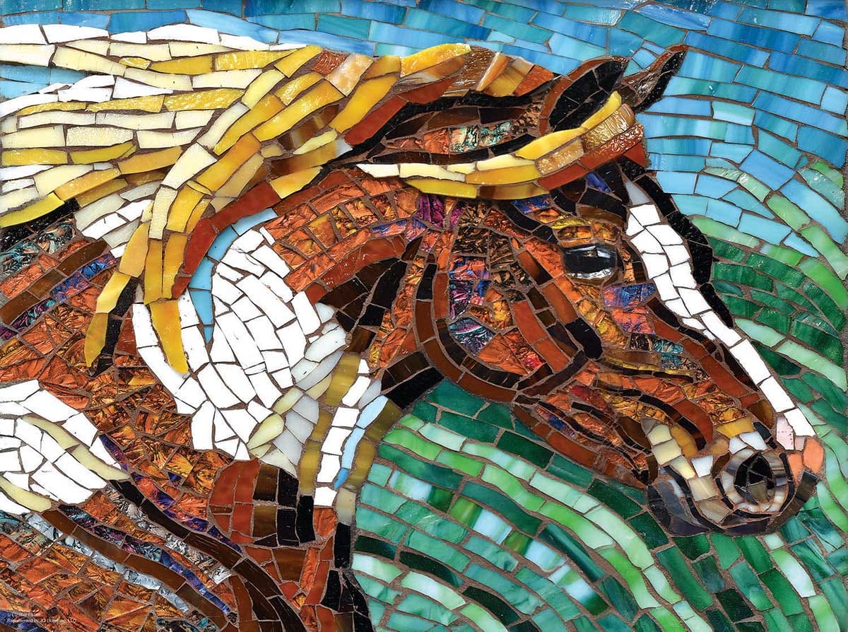Stained Glass Horse Horse