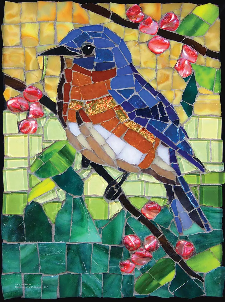 Stained Glass Bluebird Birds