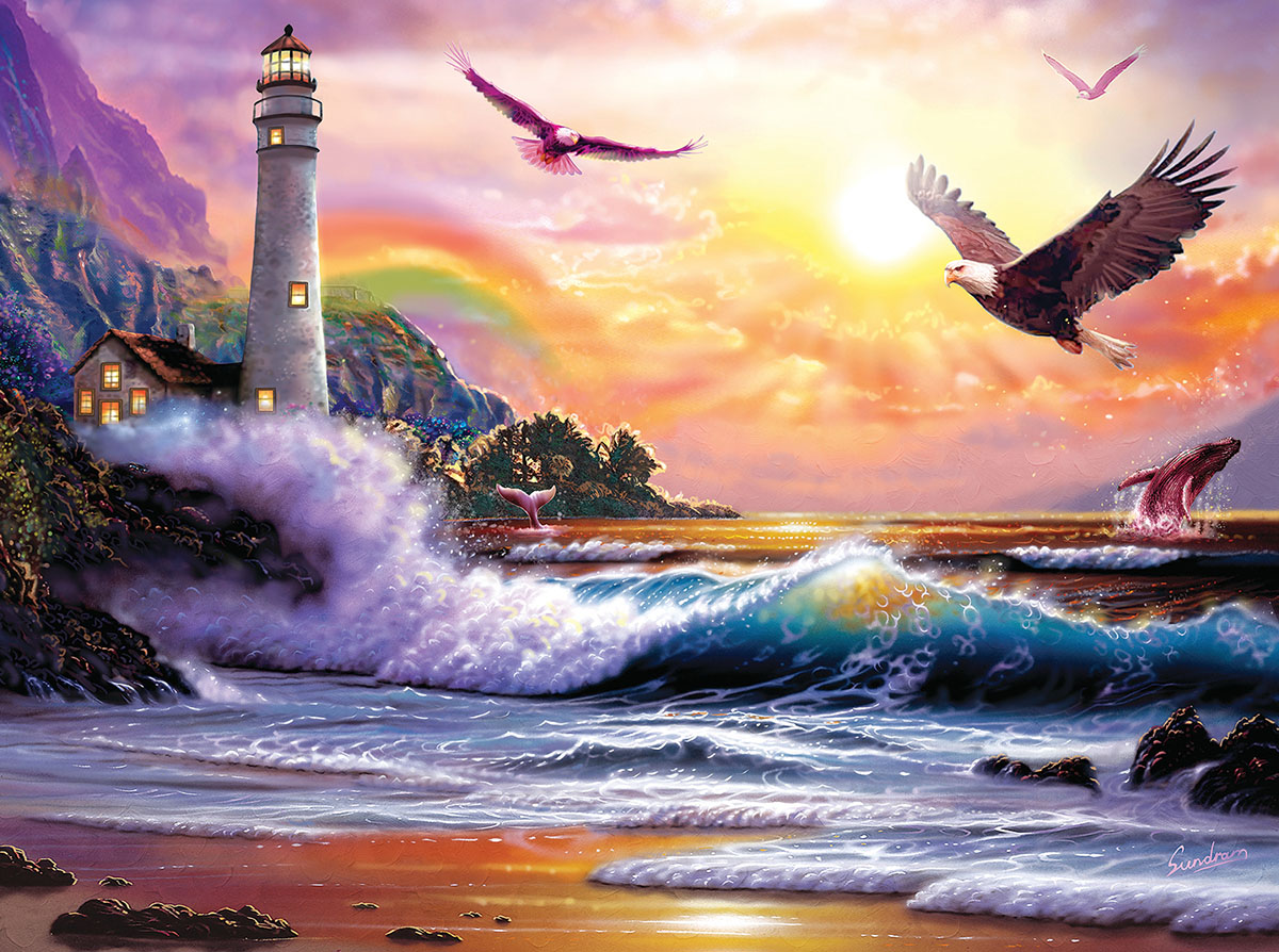 Keeping Watch Lighthouse Jigsaw Puzzle