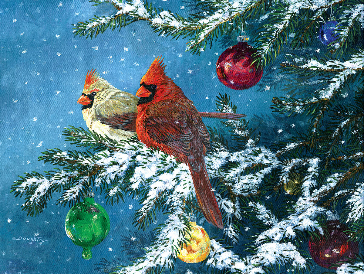 Natural Ornaments Birds Jigsaw Puzzle