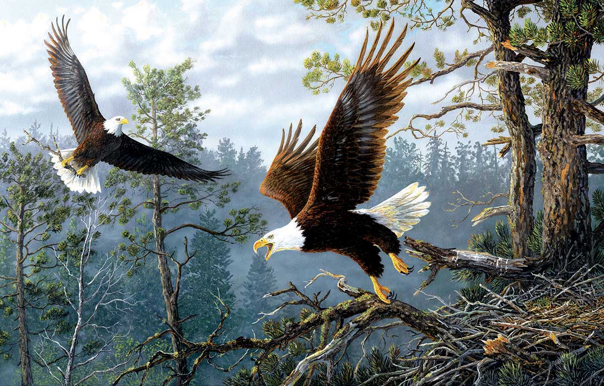 Masters of the Clouds Eagle Jigsaw Puzzle