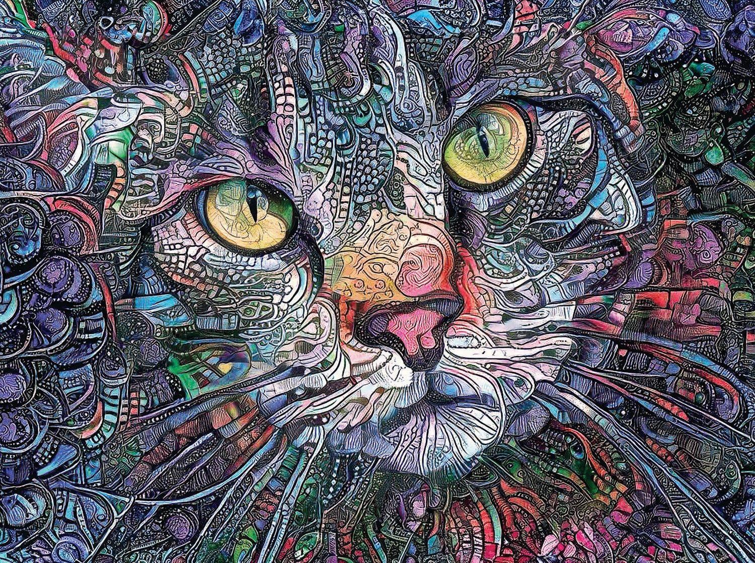 Psychedelic Kitty Cat Cats