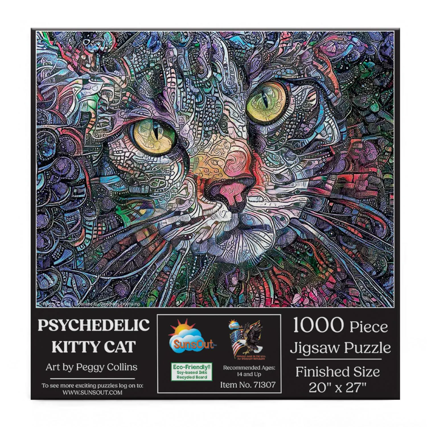 Psychedelic Kitty Cat