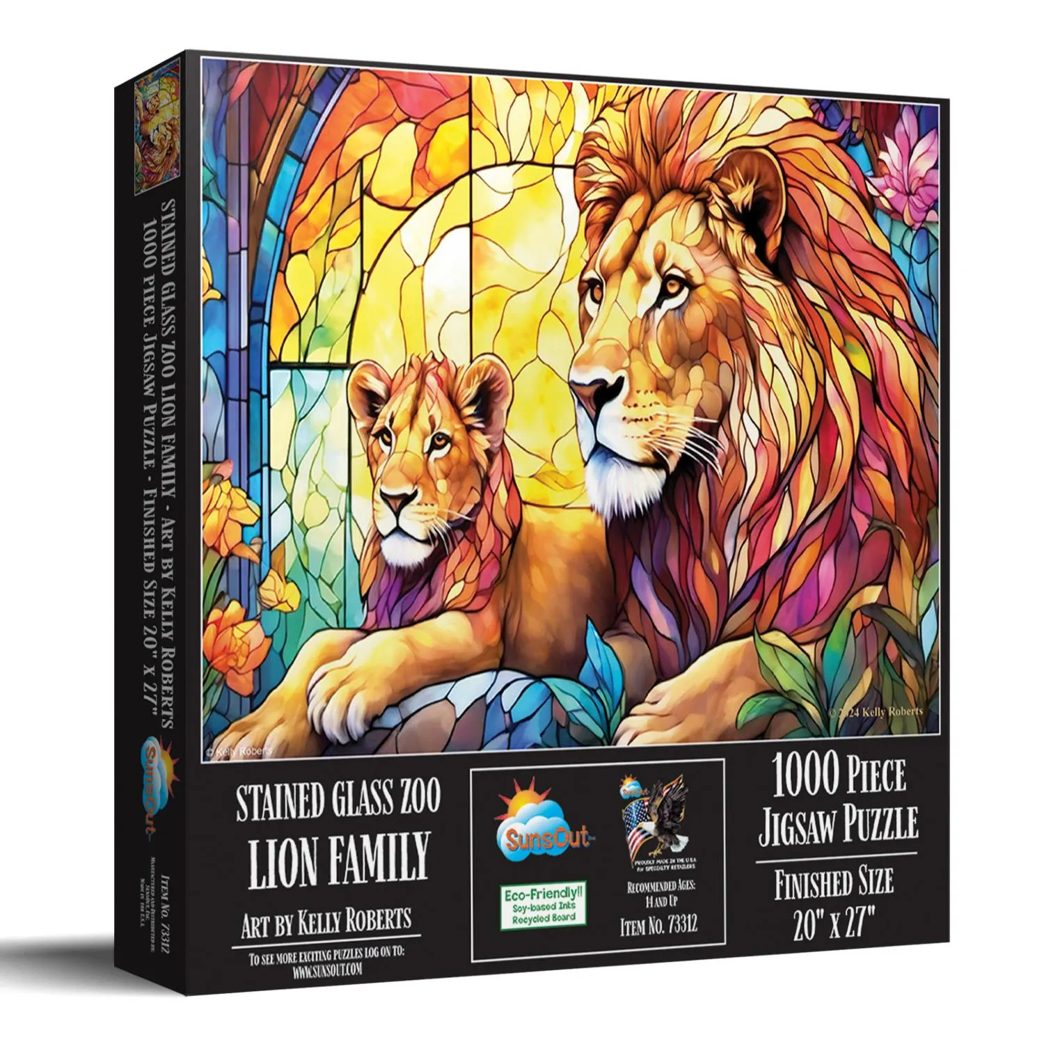 Stained Glass Zoo - Lion Family - Scratch and Dent