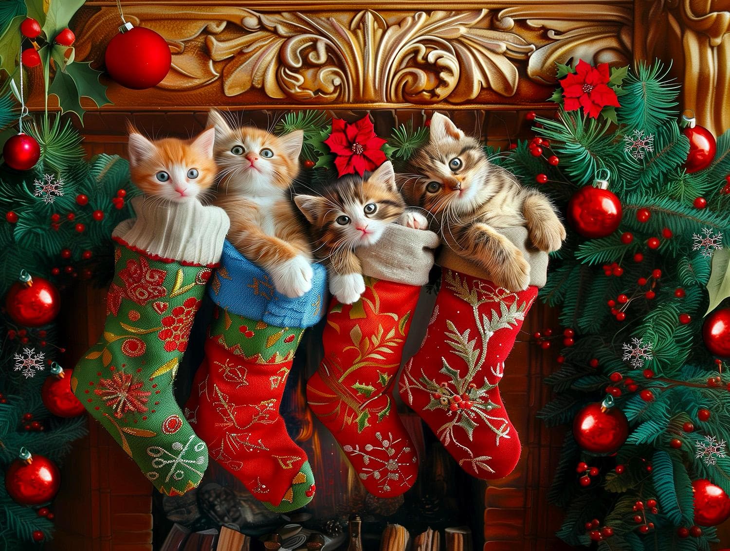 Christmas Surprise Cats