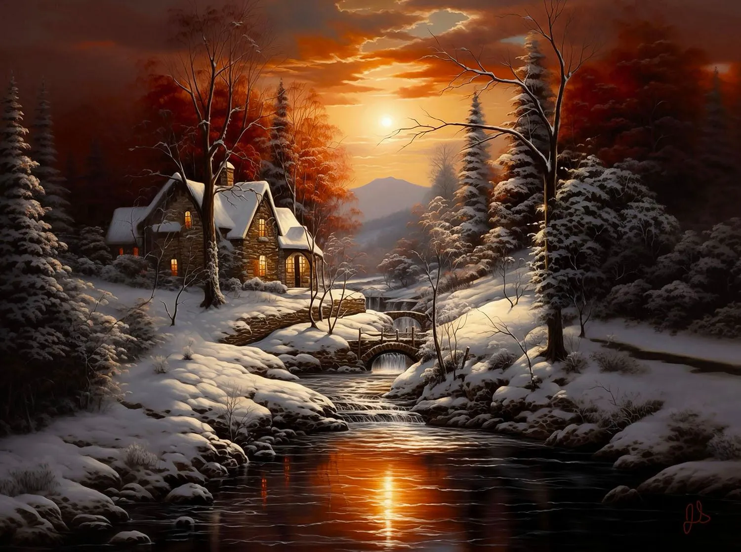 Serenity in the Woods Winter