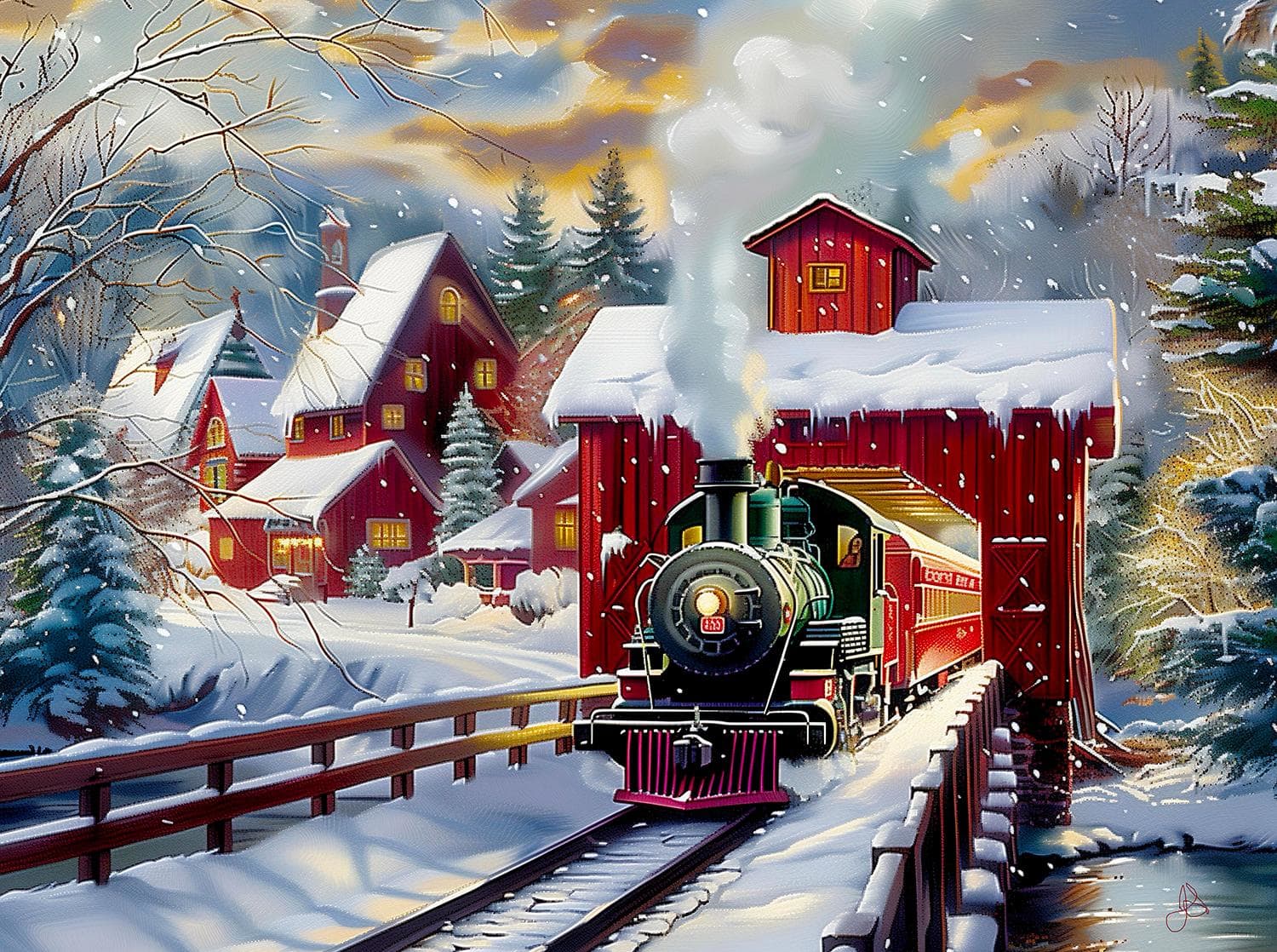 Winter Creek Bridge Train