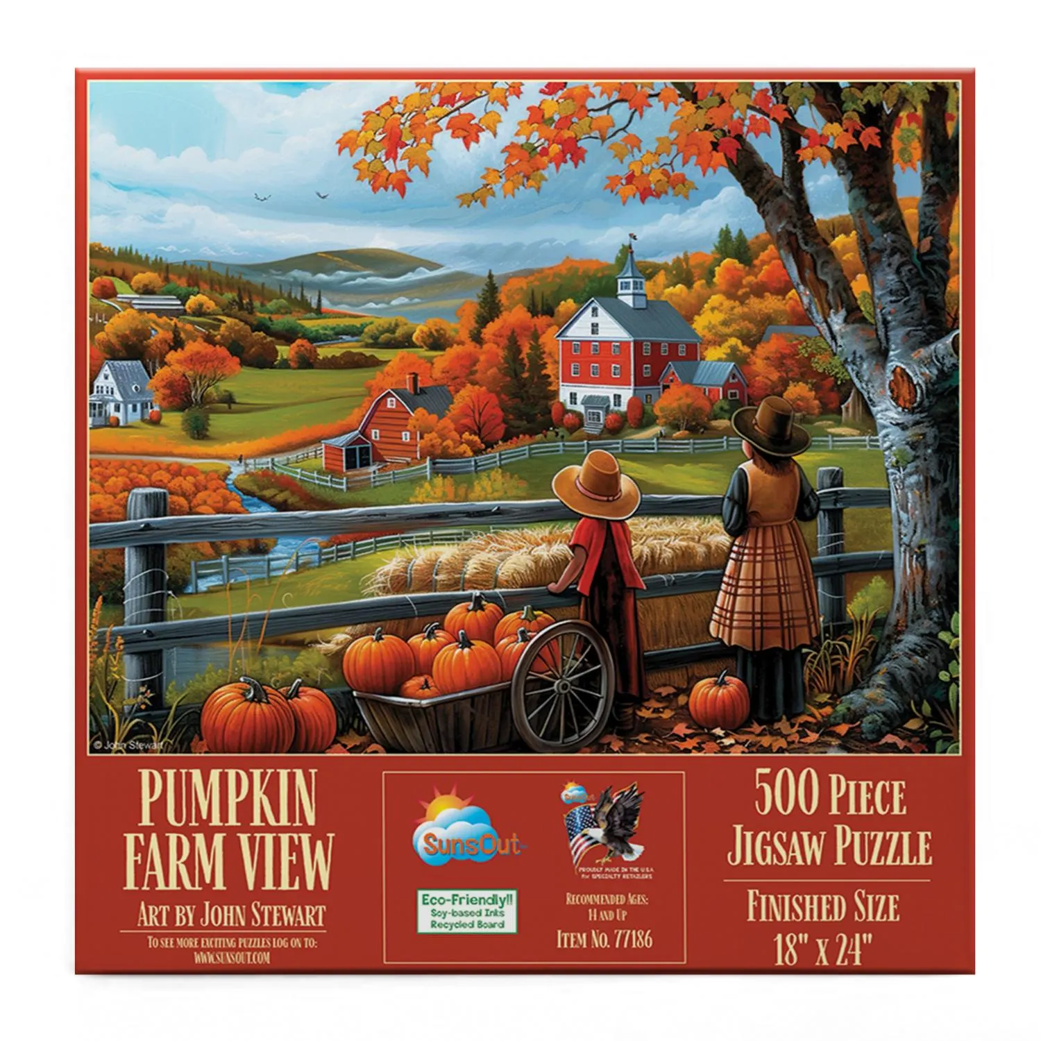 Pumpkin Farm View Nostalgic & Retro