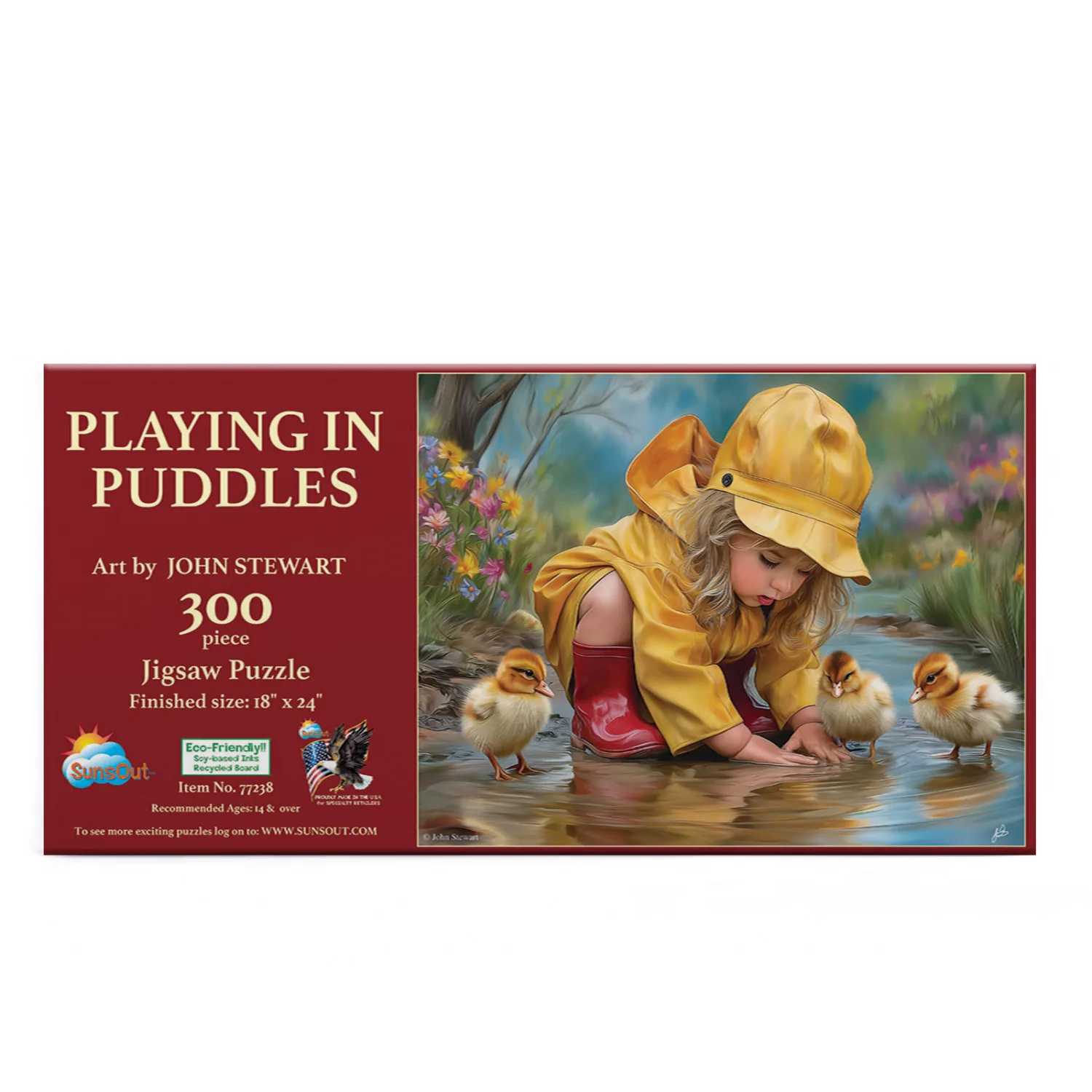 Playing in puddles People