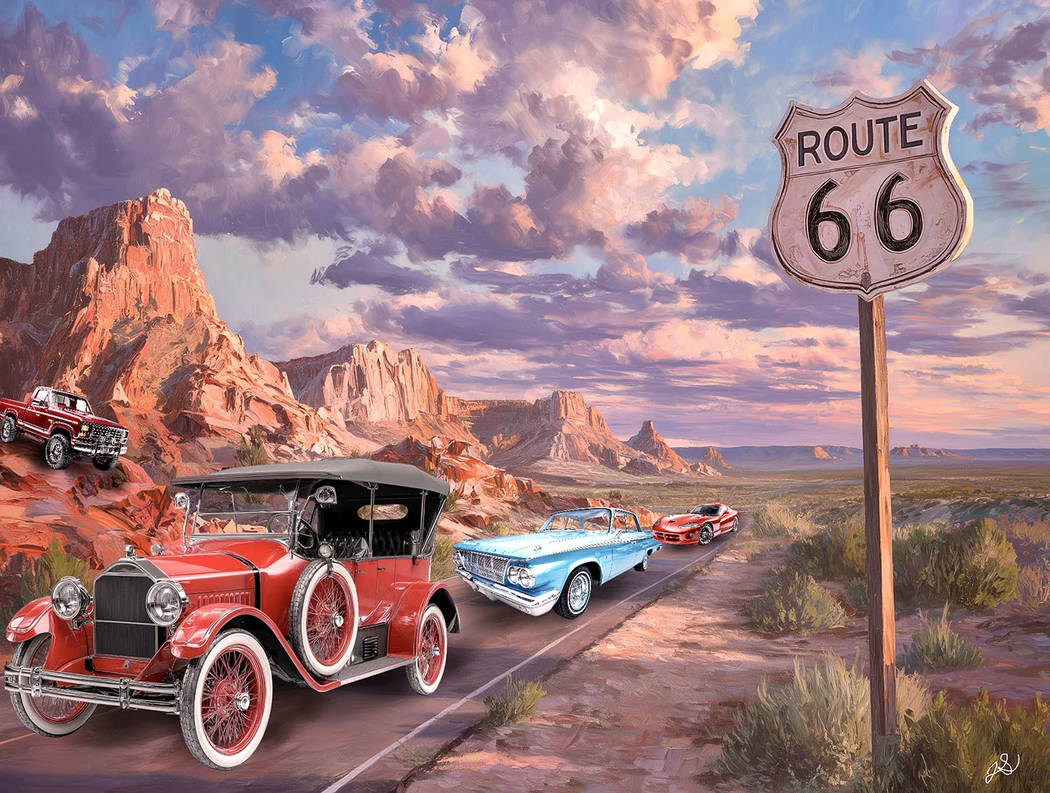 Line Up on Route 66