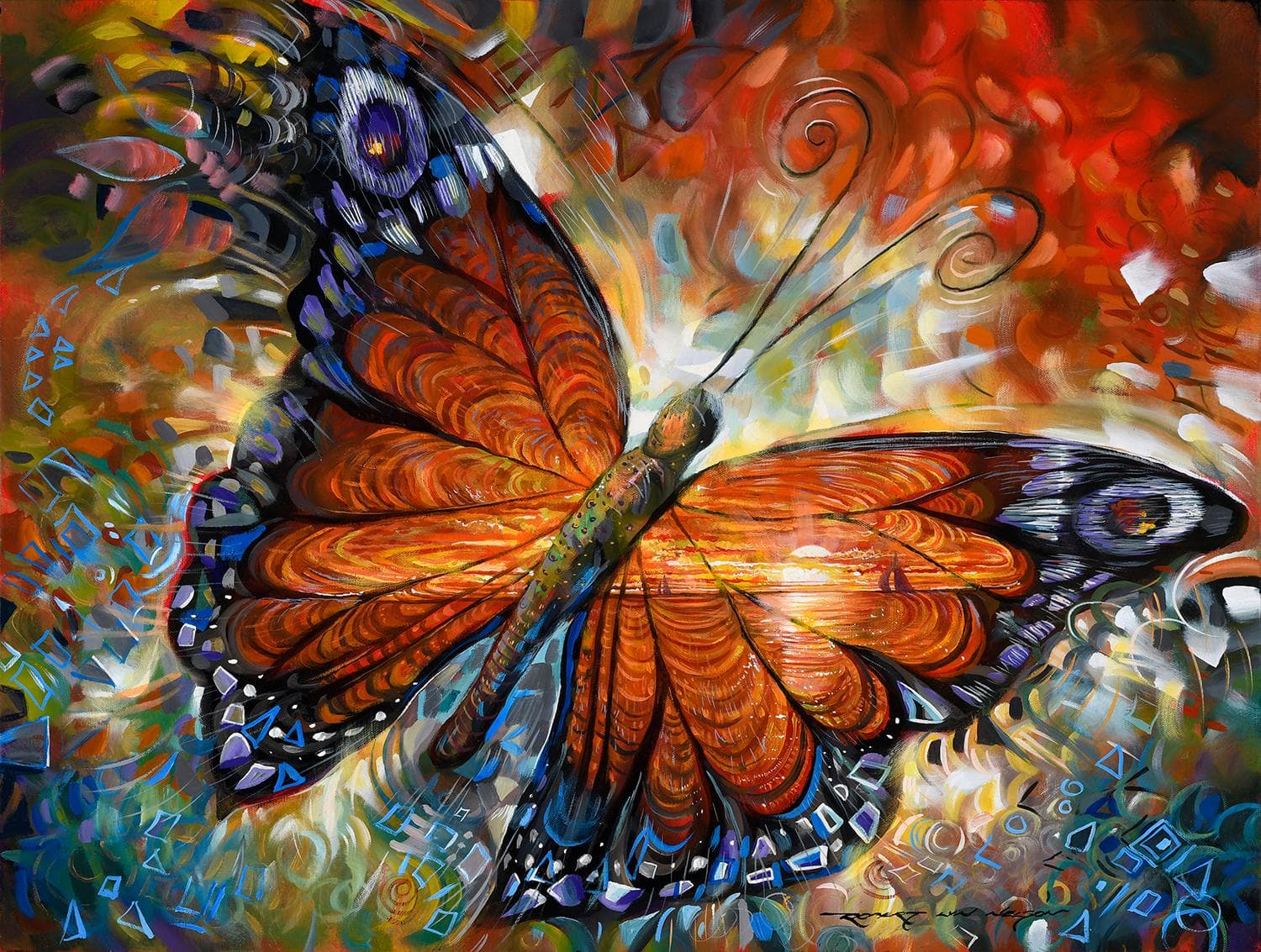 Uninhibited Light Butterflies and Insects