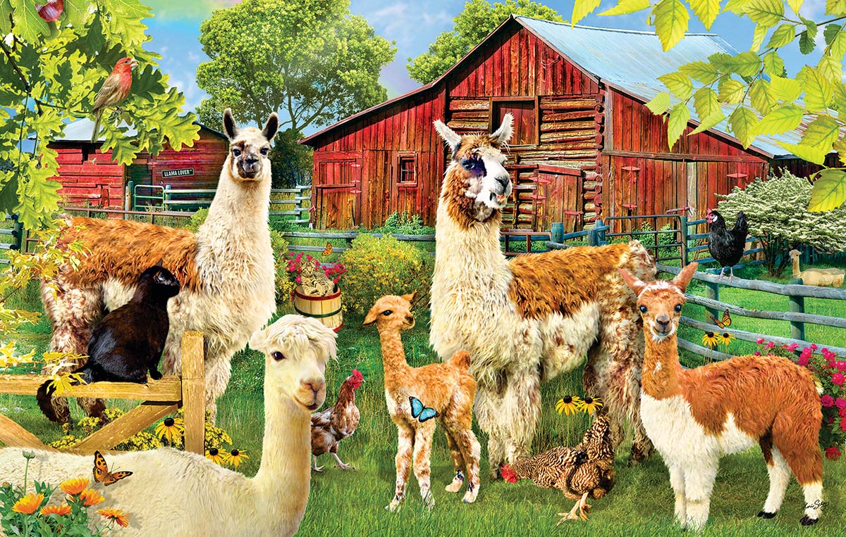 Llamas Farm Animal Jigsaw Puzzle