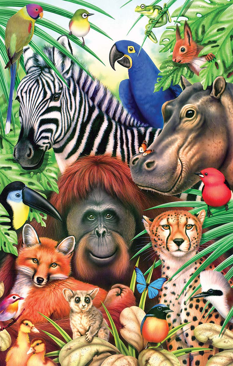 Jungle Magic Jungle Animals Jigsaw Puzzle