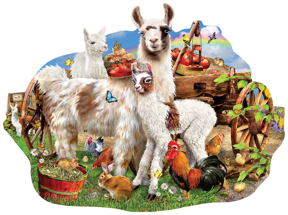 Llama Farm Animals Shaped Puzzle