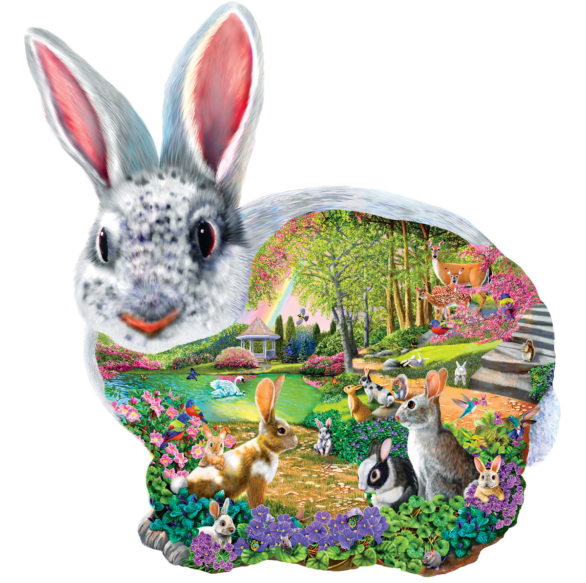 Bunny Hollow Animals Shaped Puzzle