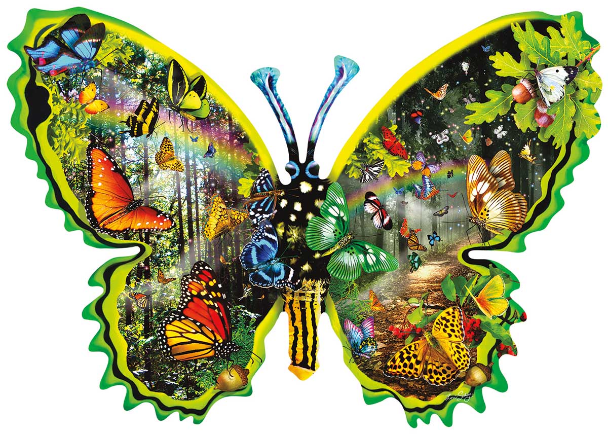 Butterfly Migration Butterflies and Insects Shaped Puzzle