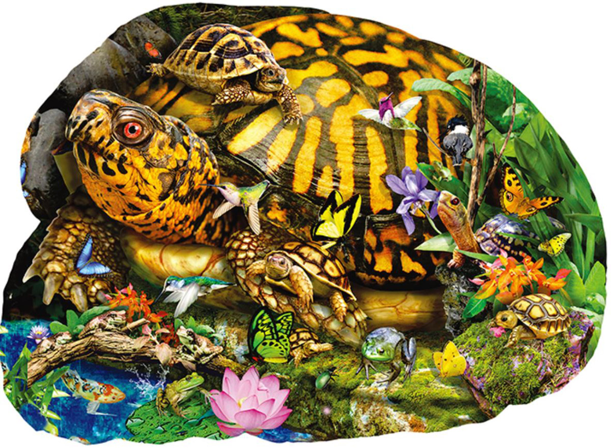 Tortoise Crossing Animals Shaped Puzzle