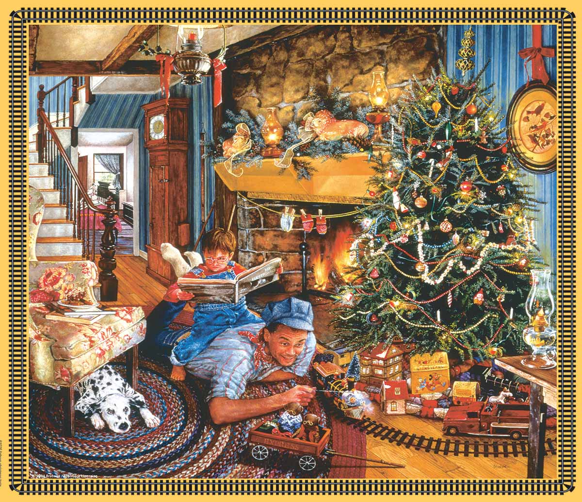 Christmas Train Christmas Jigsaw Puzzle