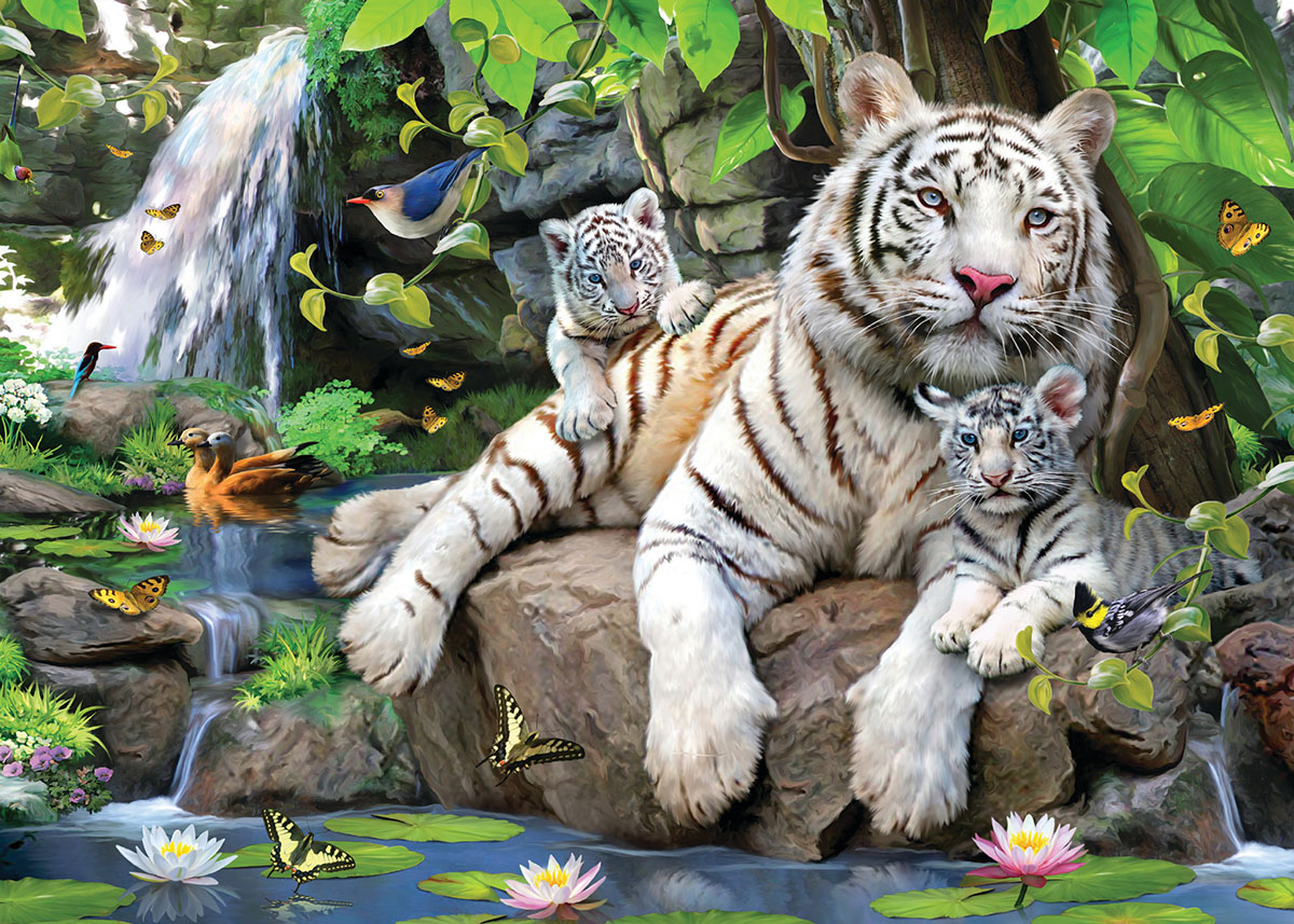 White Tigers Jigsaw Puzzle