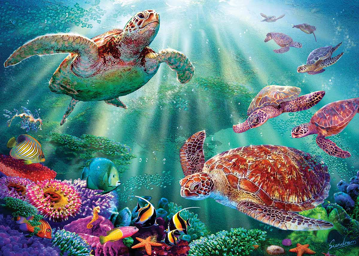 Turtle Bay Sea Life Jigsaw Puzzle