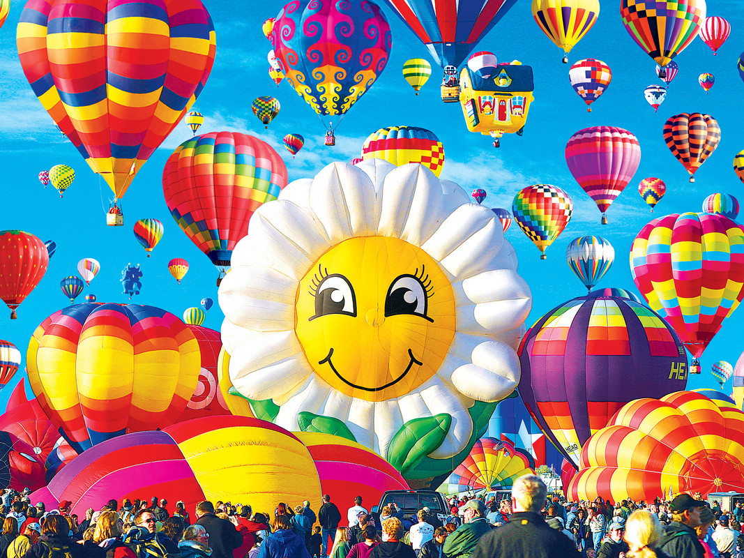 Blooming Hot Air Balloons Hot Air Balloon Jigsaw Puzzle