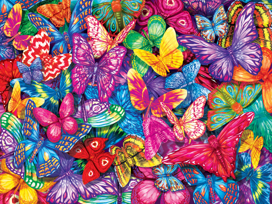 Colorful Butterflies Butterflies and Insects Jigsaw Puzzle
