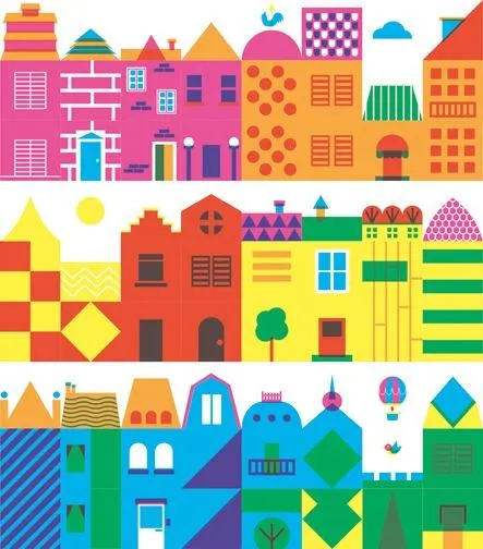 Shapes Cubes - Houses