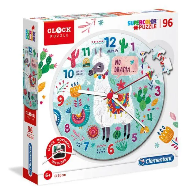 SuperColor Clock Puzzle Llama