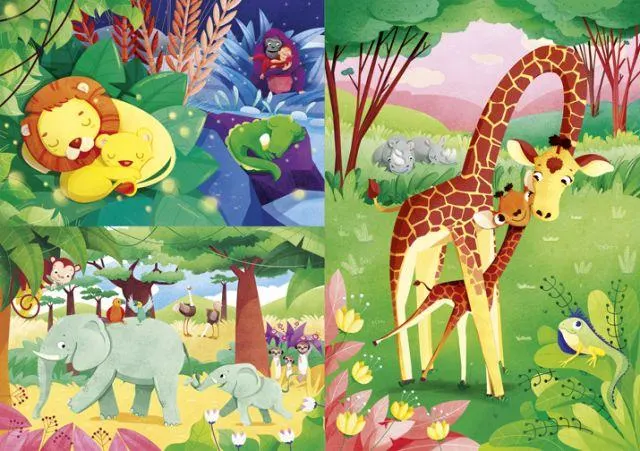 SuperColor Puzzle Jungle Friends