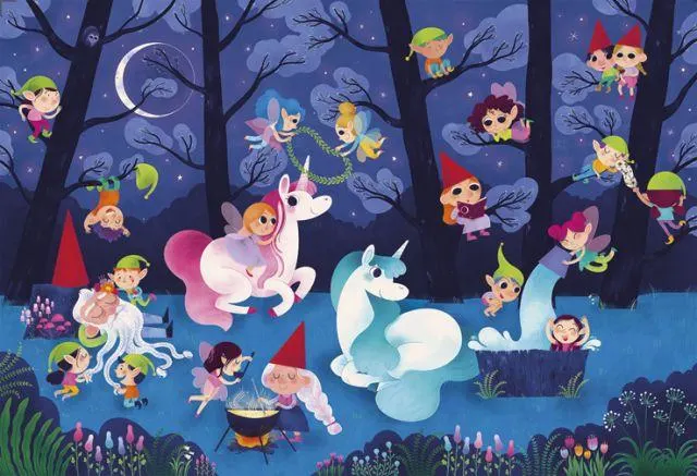 SuperColor Puzzle Fairy Woods