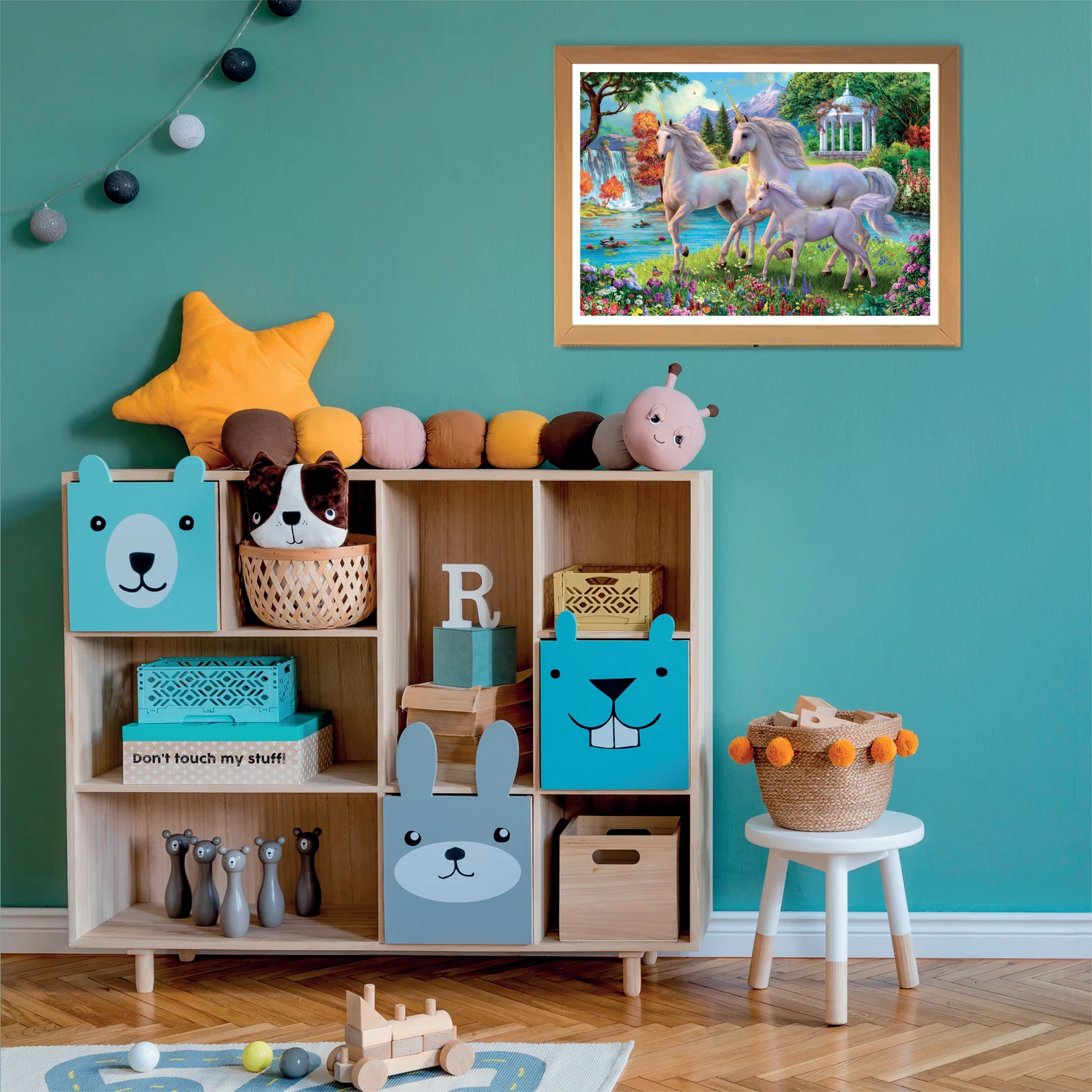 Pzl 180 Super Unicorns At The Waterfall